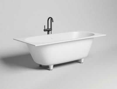 Salini ORNELLA  AXIS Ванна встраиваемая 180x80 S-Stone (Solix) белая матовая