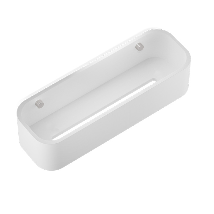 Decor Walther Stone DCT30 Душевая полочка 30x10см, подвесная, цвет: белый / сталь матовая 973855