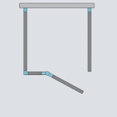 Пристенная душевая кабина 120X70 Essenza Pro Gold KDJ+S золото