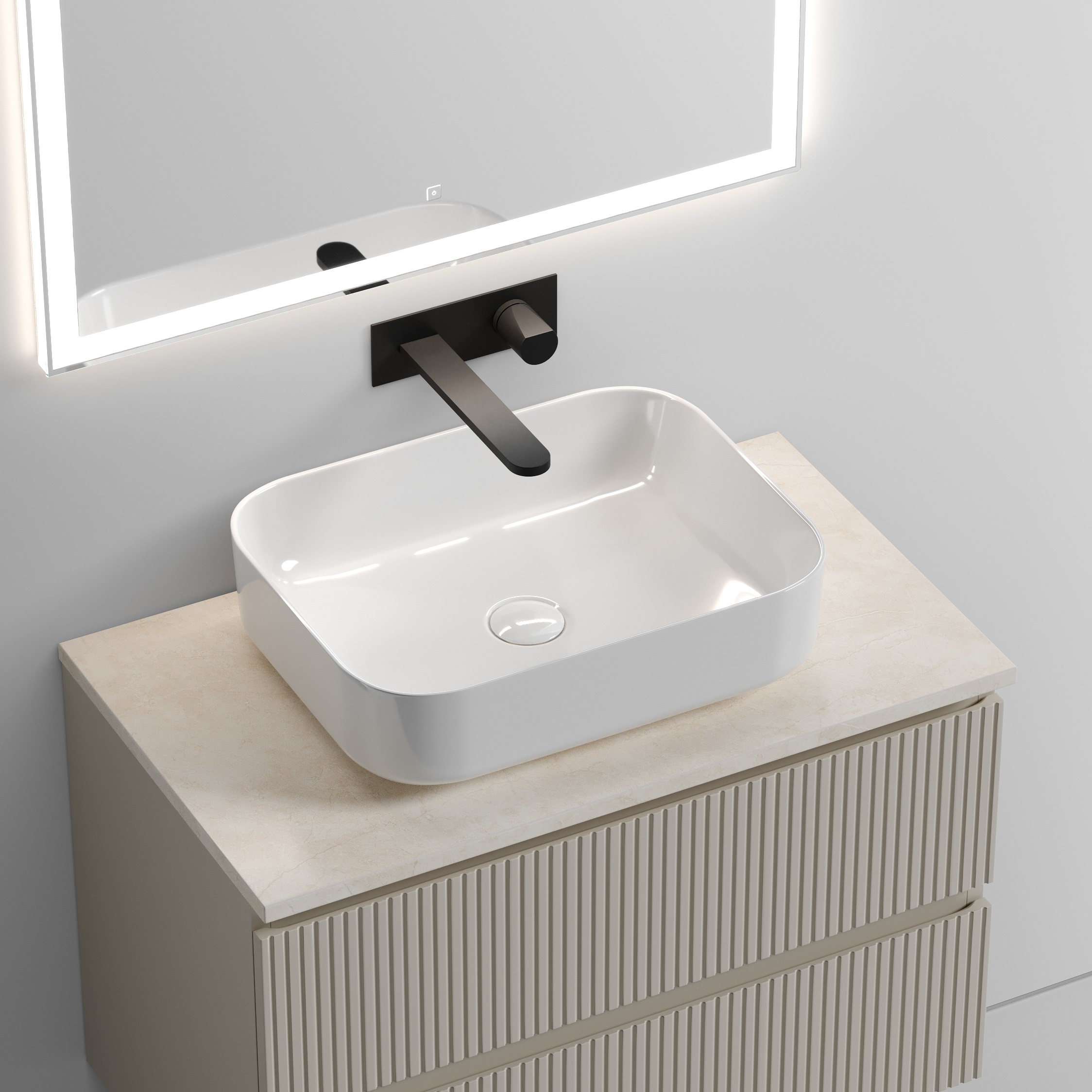 Столешница для ванной комнаты SANCOS  800х460 , арт. TT80A2