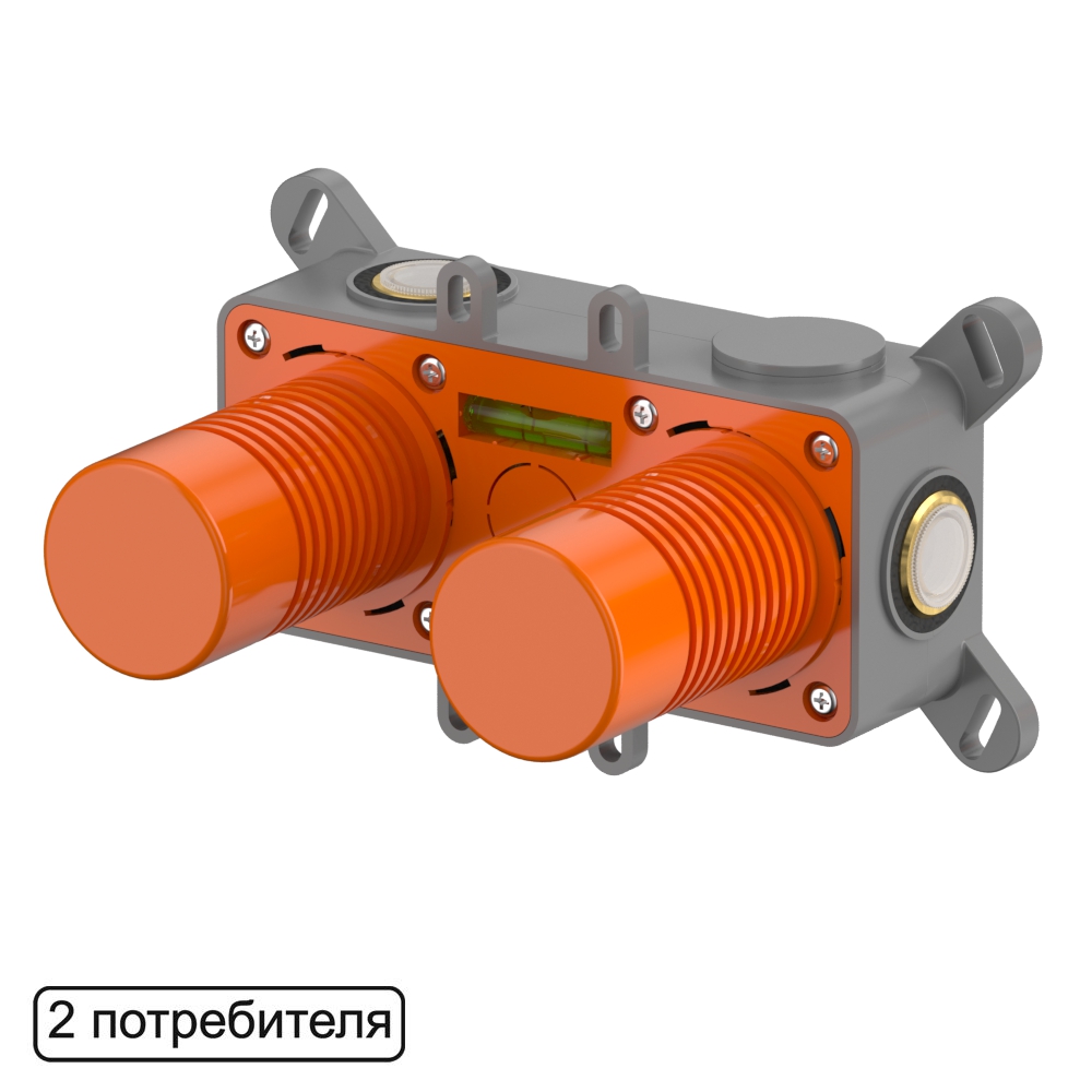 Встраиваемая часть смесителя на 2 потребителя WHITECROSS Y1242/X1442