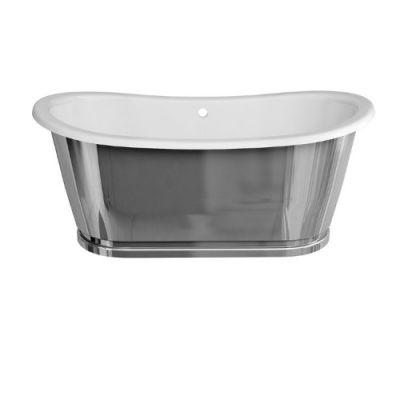 Burlington Ванна отдельностоящая 176x76 из искусственного камня BALTHAZAR N25CSB хром