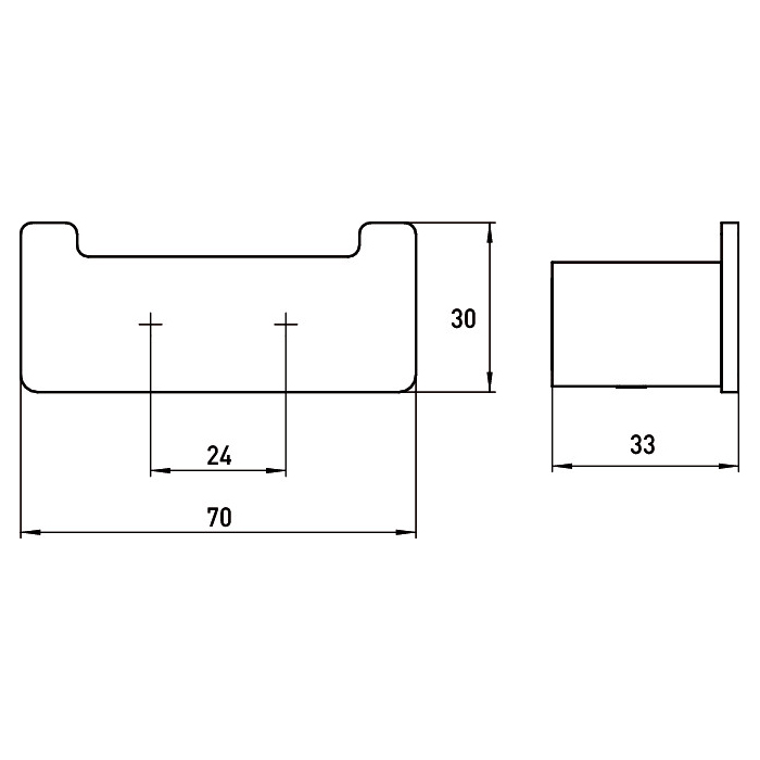 Emco Loft двойной крючок, подвесной, цвет: черный 0575 133 02