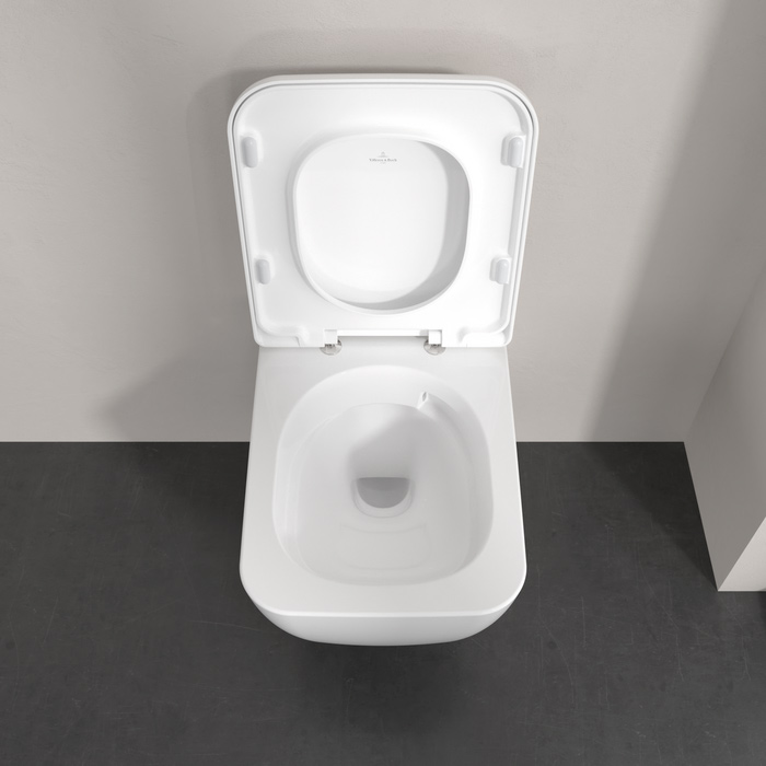 4682CL01 Villeroy&Boch Skyla Унитаз подвесной 53см, безободковый,Tornado, цвет: альпийский белый
