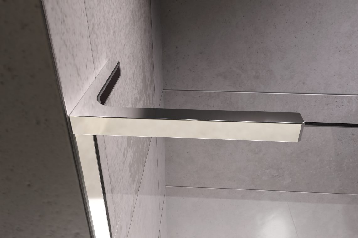 Шторка на ванну 110 см Radaway Furo SL PND II раздвижная, профиль хром