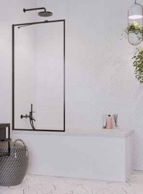 Шторка на ванну 100 см Radaway IDEA BLACK PNJ II FRAME