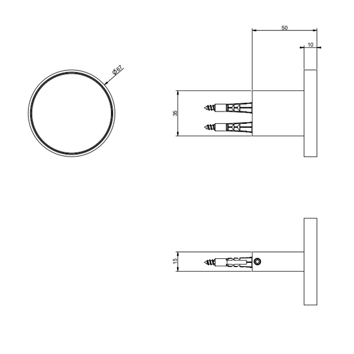 Gessi Origini Крючок настенный, цвет хром 66521#031