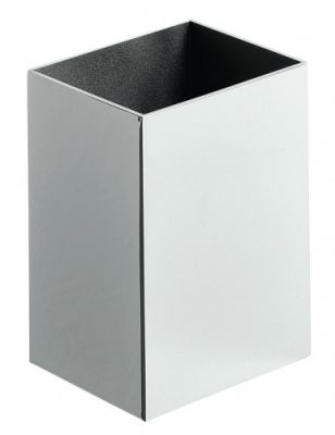 Surya Metall, квадратный металлический стакан, цвет черный матовый 6227/MB