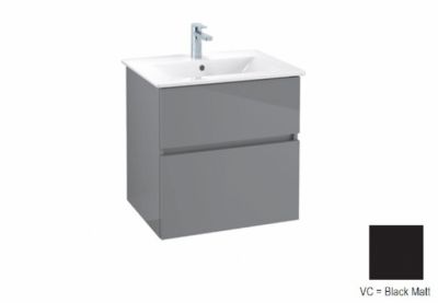 Тумба под раковину 60 см Villeroy&Boch Verity Line B66400VC чёрный матовый