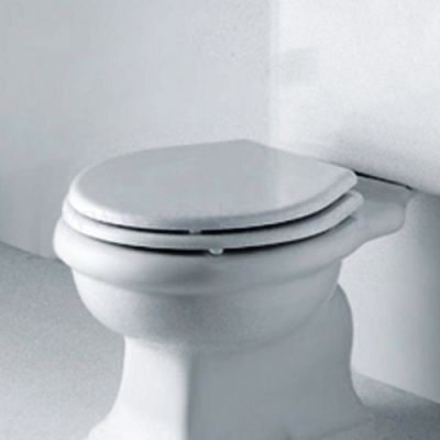 Крышка для унитаза Paolina, чёрная с микролифтом петли хром PA 206 200 01