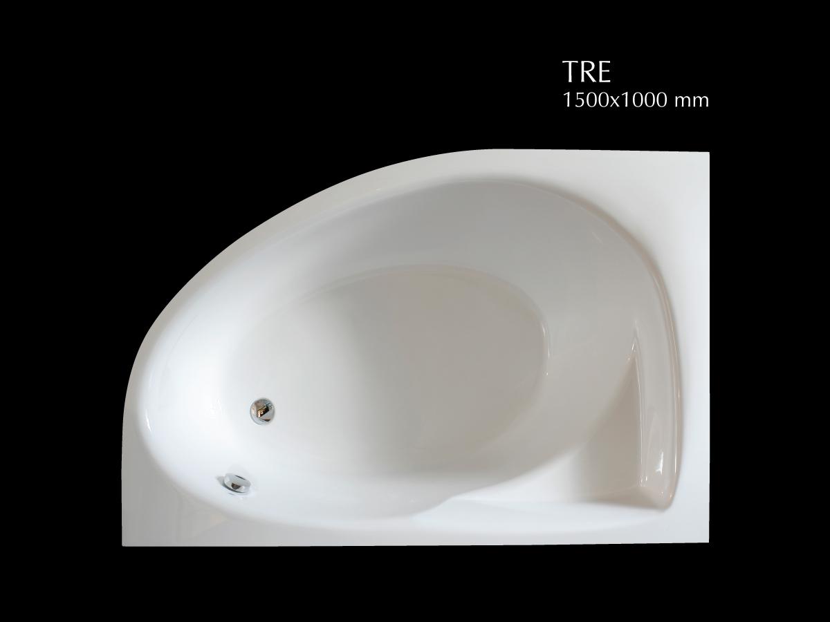 Ванна угловая Paa Tre 150x100 из искусственного камня VATRE/K/00 левая