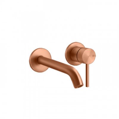 GESSI 316 Встраиваемый смеситель с изливом 200-170мм (внешние части), цвет: brushed copper pvd 54086#708