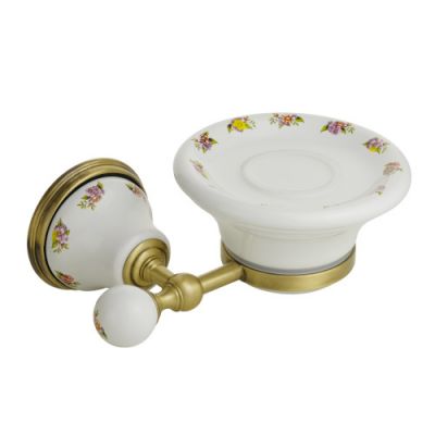 PROVANCE Mыльница настенная, керамика с декором ML.PRO-60.501.BR