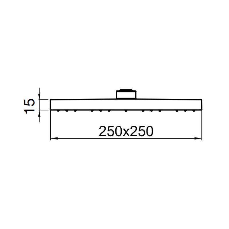Верхний душ Webert AC1012345BRASS, никель
