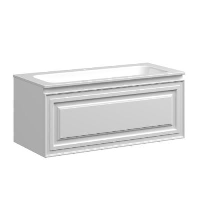 Тумба подвесная SANCOS Very 995х445х406, c одним  ящиком оснащенным доводчиками, Bianco , арт.VR100W