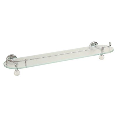 AMERIDA Полка c галереей L60 см, стекло/SWAROVSKI ML.AMR-60.420.CR