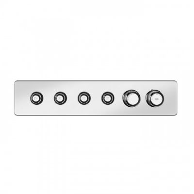 Gessi Hi-Fi Eclectic Смеситель для душа настенный встраиваемый, термостатический, с 4 запорными кнопками, цвет: хром 65226#031