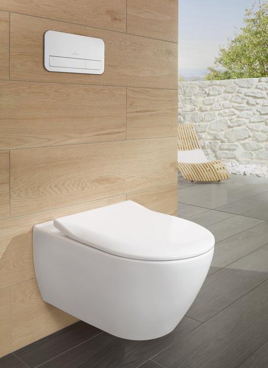 5614R0R1/9M68S101 Унитаз подвесной CeramicPlus с сиденьем Subway 2.0 Villeroy&Boch