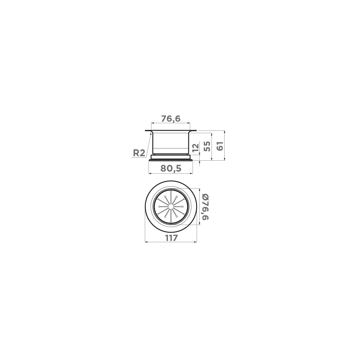 4956725 Omoikiri NA-04-GM