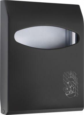 BLACK Series Диспенсер туалетных накладок пластмассовый Black 295х230х60 мм