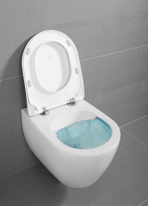 5614R0R1/9M68S101 Унитаз подвесной CeramicPlus с сиденьем Subway 2.0 Villeroy&Boch