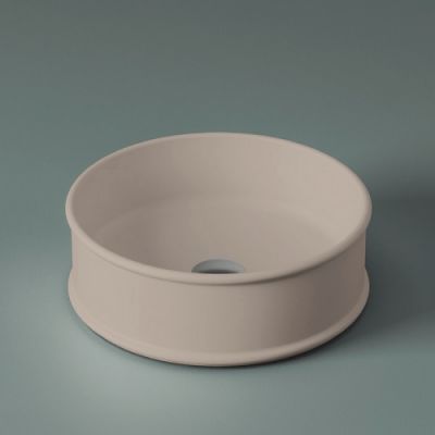 Раковина накладная круглая d44 ArtCeram Atelier ATL001 41 бежевый