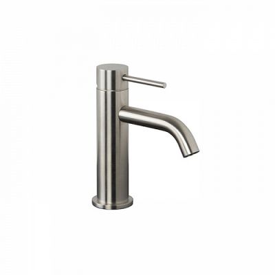 Carlo Frattini Spillo Steel Смеситель для раковины, на 1 отверстие, с донным клапаном click-clack, цвет: INOX F3071INOX
