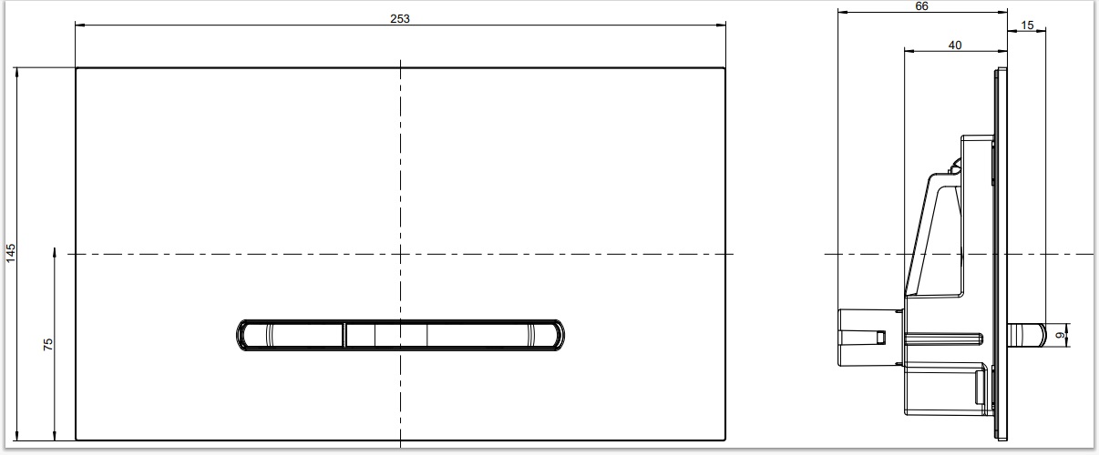 9221 80 68 Клавиша смыва ViConnect Villeroy&Boch