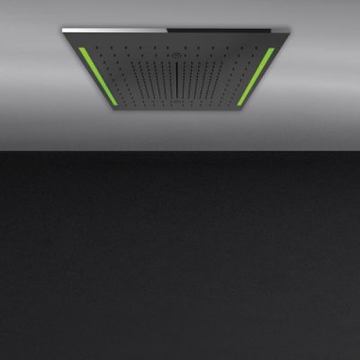 Gessi Colour Встр. часть душ. системы 500х500 мм, 3 режима, хромотерапия, пульт ДУ, цвет: блестящая сталь 57927#238
