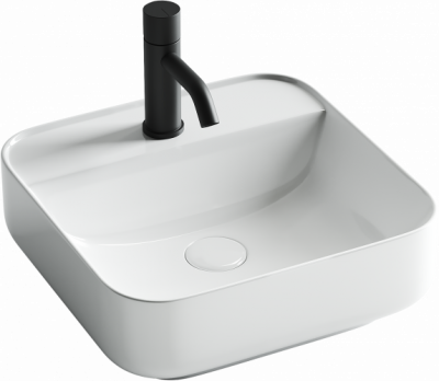Умывальник чаша накладная прямоугольная Ceramica Nova Element 390*390