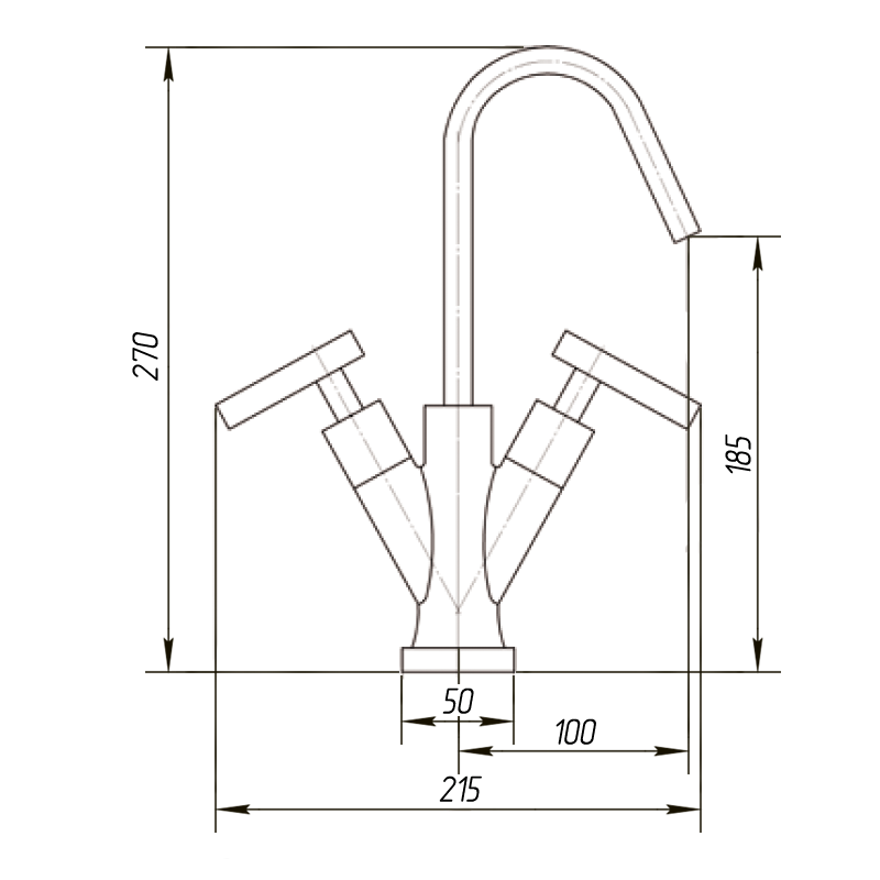 SYNTESI Смеситель для раковины ML.SNS-7934.CR