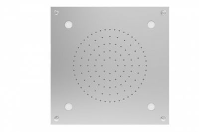 Graffio Kings, квадратная потолочная душевая головка 30х30 см с белой LED подсветкой, 1 режим: дождь, цвет хром KI270Q/CR