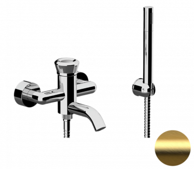 Смеситель для ванны REMER Element ET02BG, золото брашированное, шт