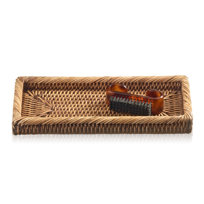 Decor Walther Basket KS Лоток универсальный 23.5x11.5см, настольный, цвет: ротанг темный 927592