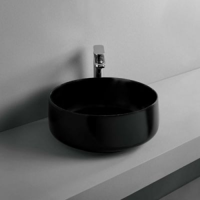 ArtCeram Cognac Раковина 35 см, без отв., без слив-перелива, цвет: черный матовый