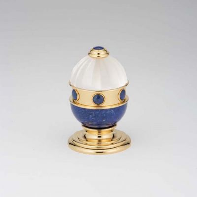 THG Cheverny Lapis Lazuli Вентиль смесителя для раковины, вставки лазурит, цвет: полированное золото A1T-F01-35