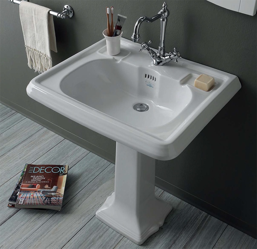 Раковина классическая 73x54 Simas Arcade Ar854bi*1