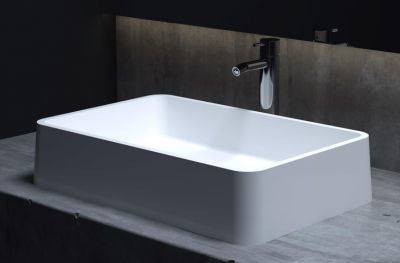 Salini GLORIA 07 Раковина накладная 59x39 белая матовая