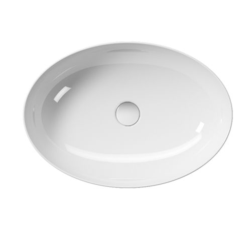 Раковина накладная 60x42 см GSI Pura 884211 белый