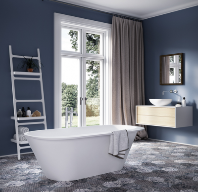 PAA Ванна 1660x815 Deco Rim Silkstone VADERIS/L/00
