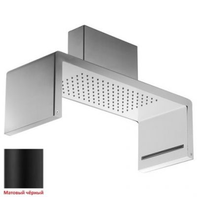 SF118A05Q AquaElite верхний душ с 2-мя режимами, 554x202 мм, 1/2", чёрный матовый