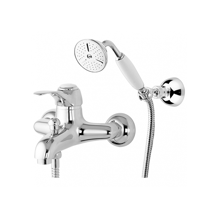 Gattoni Samoa Смеситель для ванны с лейкой и шлангом, хром 3400/34C0cr