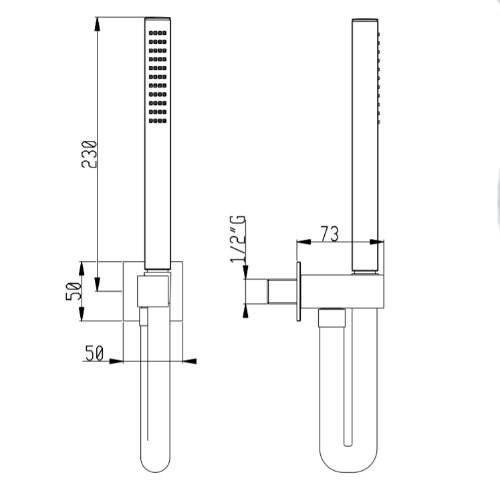 SD002A61Q AQUAelite душевой гарнитур из латуни, золото шлифованное, PVD 61Q