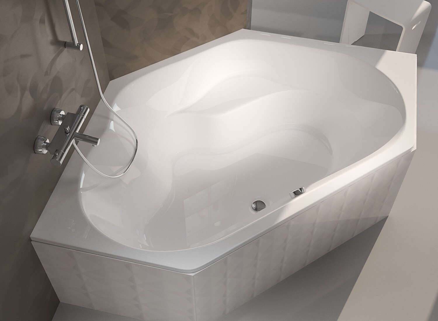 Ванна акриловая RIHO Winnipeg 145x145 без гидромассажа BA4800500000000