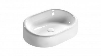 LT061BI GLOBO Lalita Раковина накладная 61х42 см, цвет белый