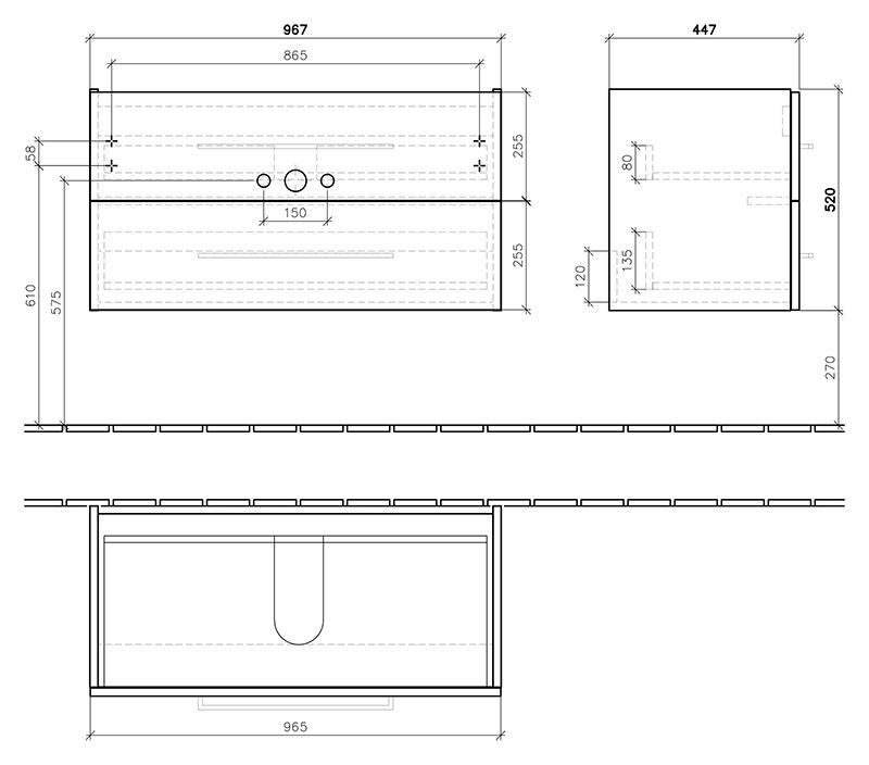 Тумба под раковину Villeroy&Boch Avento A89200B4