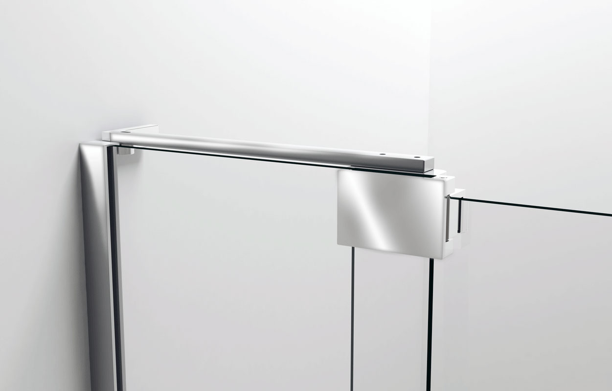 Душевая дверь Extra VDP-1E1112CLGM, 1100/1200, вороненая сталь, стекло прозрачное