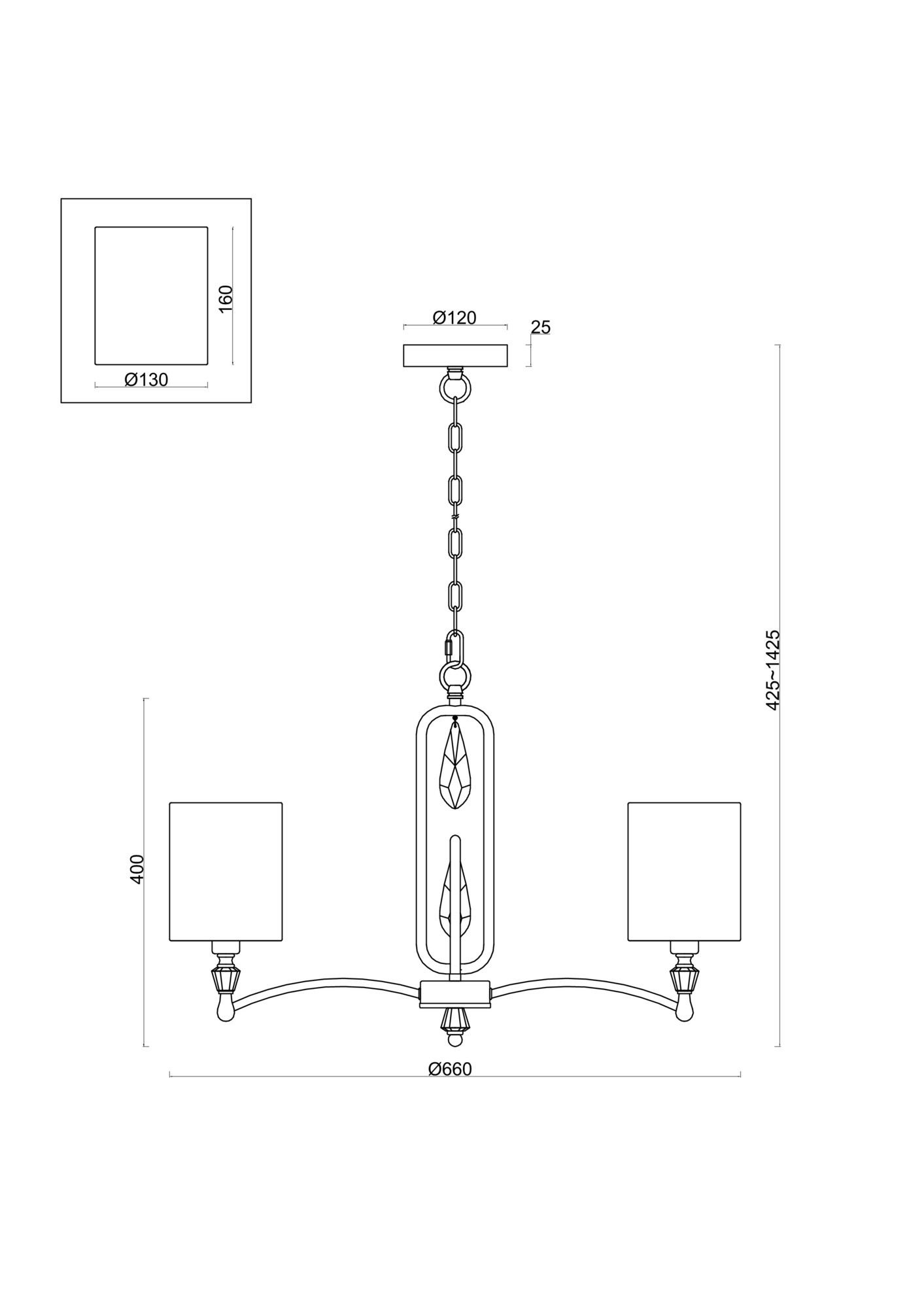Freya Riverside Подвесной светильник FR1007PL-05BS