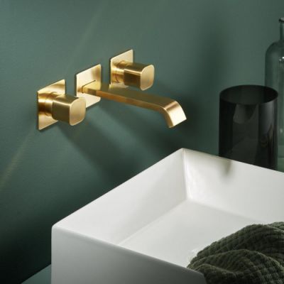 Смеситель для раковины Ritmonio Taormina PR35AQ212GOX матовое золото