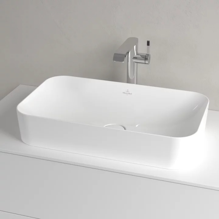 Раковина Villeroy&Boch Finion 600*350 CeramicPlus, альпийский белый 414361R1